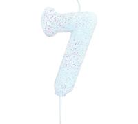 Anniversary House - Bougies scintillantes, 7ème anniversaire - Cire SG27055 (Taille unique) (Shimmer)
