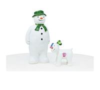 Anniversary House BX188 Décoration de gâteau en résine Motif Le Bonhomme de Neige et Le Chien de Neige Multicolore