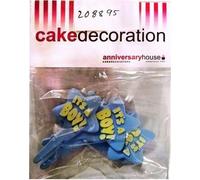 Anniversary House - Décoration de gâteau "Its A Boy " SG34293 (Taille unique) (Bleu/Jaune)
