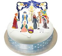 Anniversary House - Décoration de gâteau "Nativity", design de Noël Set de 10 SG33082 (taille unique) (Coloré)