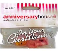 Anniversary House - Décoration pour gâteau, poupée, baptême SG33980 (Taille unique) (Rose)