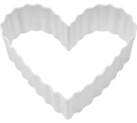 Anniversary House - Emporte-pièce pour biscuits, Cœur cannelé SG26932 (12,7 cm x 12,7 cm x 2,5 cm) (Blanc)