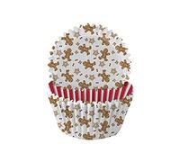 Anniversary House J184 Lot de 75 caissettes à cupcakes en papier sulfurisé résistant pour gâteaux Motif tourbillons de menthe poivrée