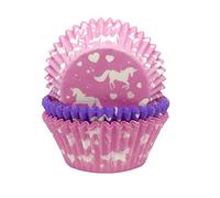 Anniversary House Lot de 75 caissettes à cupcakes en papier sulfurisé Motif licorne J137