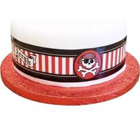 Anniversary House - Pirate - Décoration de gâteau - Ruban SG32208 (Taille unique) (Rouge/Noir/Blanc)