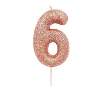 Anniversary House - Scintillement - Bougies, Métallique, 6 anniversaire SG27000 (Taille unique) (Or rose)