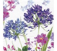 Anniversary House - Serviettes en papier "Tiflair Agapanthe Bleu" paquet de 20 - 3 plis, encre à base d'eau, papier de soie SG26855 (taille unique) (Coloré)