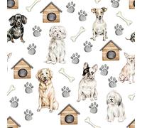 Anniversary House- Partyrama Serviettes de Table 3 Plis Motif Chiens, PJ371751, Multicolore