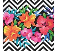 Anniversary House - Tropical floral - Serviettes en papier "Tiflair" paquet de 20 - 3 plis, papier SG26756 (taille unique) (Coloré)