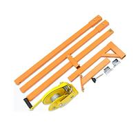 ANNIZA Acier Inoxydable Manuel, Outil de Levage d'installation extérieure, Grue, Pliage, treuil Manuel autobloquant Accessoires de treuil de climatiseur