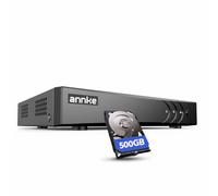 ANNKE 3K/5MP Lite 8 CH DVR Surveillance Enregistreur avec 500GB Disque Dur | Enregistrement 24/7 DVR 4 Canaux,Détection de Personnes et de Véhicules, Prend en Charge 4 Caméras Analogiques et 1 Caméra IP