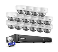 ANNKE 4K Poe Caméra de Surveillance 16CH 4To H.265+ NVR avec Caméra IP 16 X 8MP, Kit Vidéo Surveillance Filaire avec Audio, Détection Personne/Véhicule, Vision Nocturne 30M, Enregistrement 24h/24
