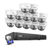ANNKE 4K Poe Caméra de Surveillance 16CH 6To H.265+ NVR avec Caméra IP 12 X 8MP, Kit Vidéo Surveillance Filaire avec Audio, Détection Personne/Véhicule, Vision Nocturne 30M, Enregistrement 24h/24