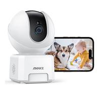 ANNKE 4MP Caméra de Surveillance WiFi Intérieure, PTZ Caméra sans Fil avec AI Détection de Mouvement Humain, Zoom Numérique, Suivi Automatique,2 Voies Audio, Accès à Distance-MIPC App