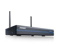 ANNKE 5MP 10CH WiFi NVR, WiFi 2,4GHz, pour Caméras WiFi & Batterie, Enregistrement 24/7 Kit Caméra de Surveillance