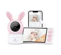 ANNKE Babyphone Camera, Moniteur Vidéo pour Bébé avec 5.5 IPS Écran LCD, PT Caméra 3MP, Contrôle APP pour iOS & Android, Zoom 4X, Détection intelligente,Rappels d'alimentation, Parole Bidirectionnelle