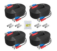 ANNKE BNC 4 pièces 30m câble de Video Noir DC Power connecteur BNC Vidéo 4pcs pour CCTV Caméra DVR pour la Maison