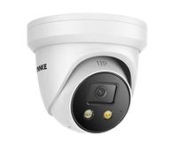 ANNKE Caméra de surveillance extérieure PoE 4K - Alarme avec sirène et lumière flash - Audio bidirectionnel - Détection de personnes et de véhicules - Protection périmètre - Boîtier entièrement en