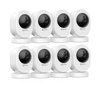 ANNKE Caméra de surveillance Wi-Fi 4K pour intérieur, 8 MP 2,4/5 GHz, vision nocturne, détection de mouvement, audio bidirectionnel, stockage de carte cloud et SD, pour bébés/animaux domestiques