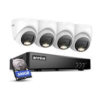 ANNKE Kit Caméra de Surveillance Exterieure 3K Lite DVR 8 Canaux, 500GB HDD | 1920 X 1080 Fil Extérieure Caméras de Vidéosurveillance, Détection de Personne/Véhicule, Vision Nocturne en Couleur, IP67