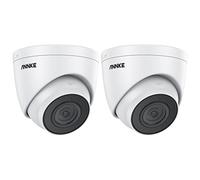 ANNKE Lot de 2 caméras de surveillance PoE C500 - 5 MP - Caméra IP extérieure avec microphone intégré - Emplacement pour carte SD de 256 Go (sans carte SD) - Détection des personnes et des véhicules -