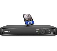 ANNKE Système de surveillance PoE NVR 16CH 12MP pour la maison, l'intérieur, l'extérieur - Prend en charge les caméras IP HD 12 MP/4K/5MP/4MP - Enregistrement de surveillance 24h/24 et 7j/7 (disque