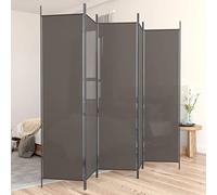 ANNLERA Anthracite 250x220 cm Cloison de Séparation Tissu Meuble Separation de Piece Room Divider Separateur de Pieces Paravent Interieur Paravent Séparateur Cloison de Separation 5 Panneaux
