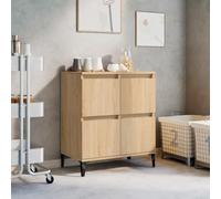 Annlera Buffet Chêne Sonoma 60x35x70 cm Bois d'ingénierie Meuble Cuisine Buffet Salon Meubles De Rangement pour Salon Buffet De Cuisine Meubles De Salon Bahut De Salle A Manger Design élégant
