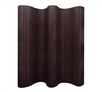 ANNLERA Cloison de Séparation Bambou Marron Foncé 250x165cm Separateur de Pieces Interieur Cloison de Separation Interieur Claustra Intérieur Paravent Séparateur Separation de Piece