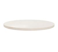 Annlera Plateau de table rond en bois - Plaque décorative de bureau - Plaque de rechange pour tables à manger, tables basses ou tables de jardin - Design moderne - Facile à nettoyer - Blanc - 60 x 2,5