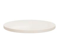 Annlera Plateau de table rond en bois - Plaque décorative de bureau - Plaque de rechange pour tables à manger, tables basses ou tables de jardin - Design moderne - Facile à nettoyer - Blanc - 50 x 2,5
