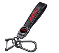 Annloysky Porte-clés de voiture en cuir et métal - Accessoire de rechange avec costume pour Chevrolet Camaro RS - Cadeau familial pour les propriétaires de Camaro RS