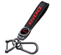 Annloysky Porte-clés de voiture en cuir noir - Accessoire de remplacement avec costume pour Chevrolet Camaro SS - Cadeau de famille pour homme et femme