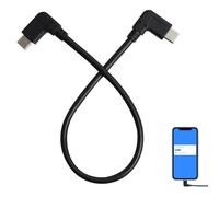 Annlpoy (10 Gbit/s) 90 Degrés USB 3.1 Type C Mâle à Mâle D'extension Câble, Supporte Chargement Rapide, Transfert de Données, Audio et Vidéo, Compatible avec Appareils USB-C, 30cm, Noir