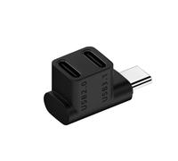 Annlpoy 1pcs Adaptateur Double USB c répartiteur de données USB 3.0 Type C mâle,Haute Vitesse 10 Gbit/s, Compatible avec Ordinateur Portable, Steam Deck, Supporte Charge et Transfert de Données
