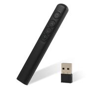 Annlpoy 1pcs Telecommande Ordinateur Powerpoint Pointeur,laser pointeur,Compatible USB 2.4GHz, pour Conférences, Enseignement et Bureaux, Portée Exceptionnelle, Plug & Play