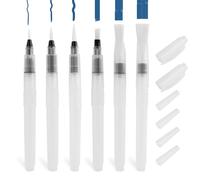 Annlpoy 6 pièces Pinceau Aquarelle Reserve d'eau Pinceau Reservoir Eau Stylo Aquarelle, pinceaux Nylon matériau Professionnels, Tailles 15,5 cm, pour la Peinture en Voyage, léger et Durable