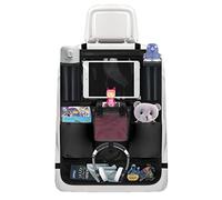 Annmore Organisateur de voiture pour Toniebox, kit de démarrage - Protection arrière pour enfant - Avec support pour tablette de 10" - Noir