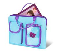 Annmore Sacoche pour Lexibook Ordinateur Bilingue, Bleu Clair/Violet
