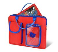 Annmore Sacoche pour Lexibook Ordinateur Bilingue, Rouge/Bleu