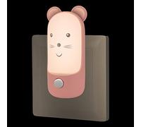 Annmore Veilleuse Bébé Prise avec Interrupteur, Souris | 2 Température de couleur, Decoration Chambre Enfant, Cadeau Naissance