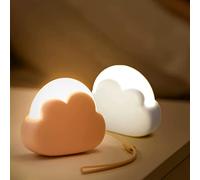 Annmore Veilleuse Enfant Lot de 2 Nuage Lampe de Nuit Bébé Lampe de Chevet Rechargeable pour Chambre Adulte Cadeau Naissance Maternité
