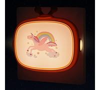 Annmore Veilleuse Enfant Prise Lampe de Nuit Licorne Décoration Chambre Fille Accessoire Bébé List de Naissance Cadeau Nouveau-né Bebe