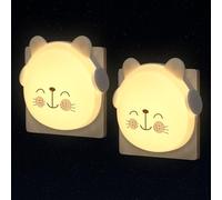 Annmore Veilleuse LED Prise Électrique Lot de 2 Lampe de Nuit Veilleuse Murale Cadeau Naissance Fille Garçons