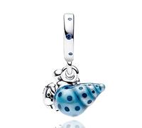 Annmors Charm 925 Perles Argent Sterling Glow-in-the-dark Einsiedlerkrebs Charm Zircone,Breloque Compatible Européen Bracelets Collier,fête mères Anniversaire Saint-Valentin Cadeau Bijoux Noël Filles
