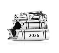 Annmors Charm Pendentif Diplôme 2026 en Argent Sterling 925, pour Bracelet Pandora et Collier, Cadeau Réussite Examens, Baccalauréat 2026, Femme