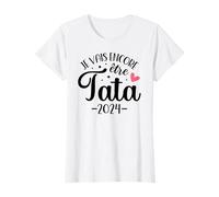 Annonce 2ème Grossesse Tata 2024 Je Vais Encore Être Tata T-Shirt