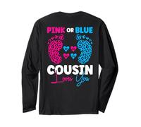 Annonce de bébé « Cousin Loves You » Rose ou Bleu (arrière) Manche Longue