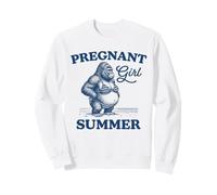Annonce de bébé Gorilla Monkey Mama pour Fille Enceinte Sweatshirt
