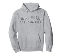 Annonce de bébé Grandma 2027 Heartbeat for Future Gran Sweat à Capuche